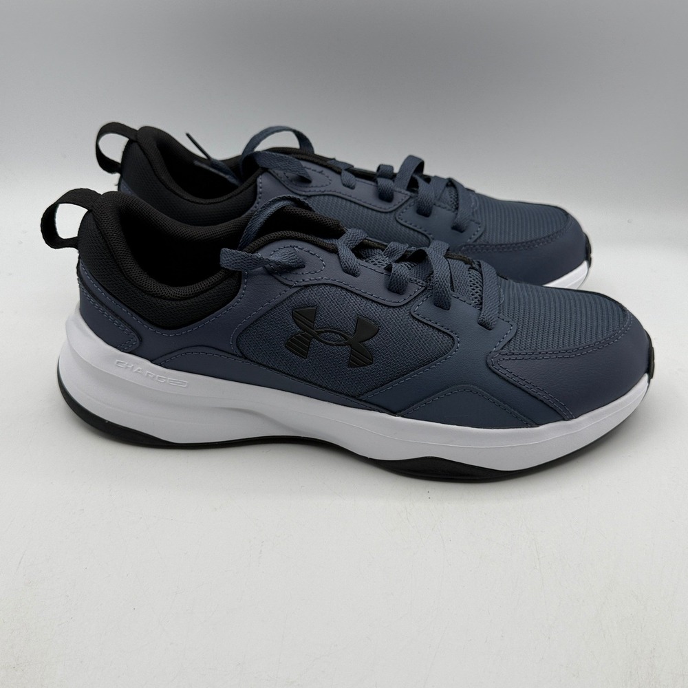 Under Armour UA Charged Edge Mens Size 8 Gray Black Training Shoes 3026727-044